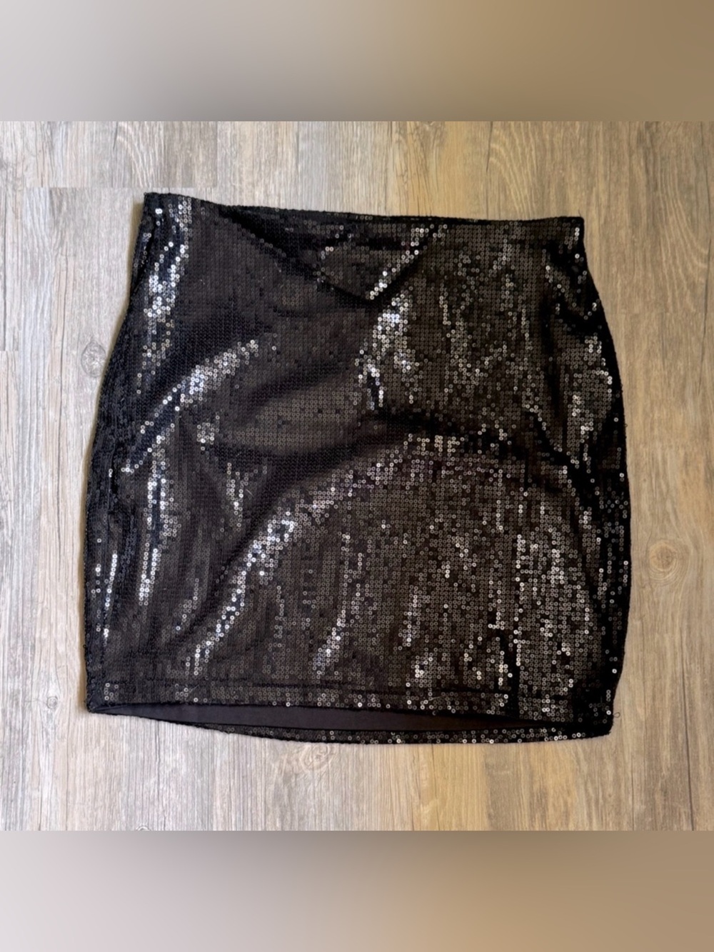 Garage pull on sequin mini skirt